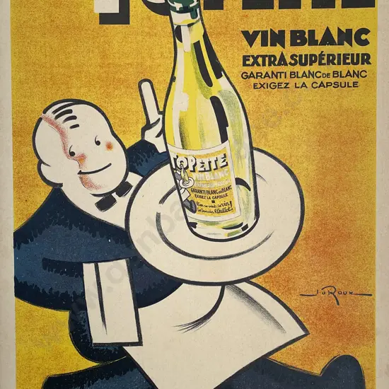 Vintage French Advertising Poster "Garcon Une Topette"