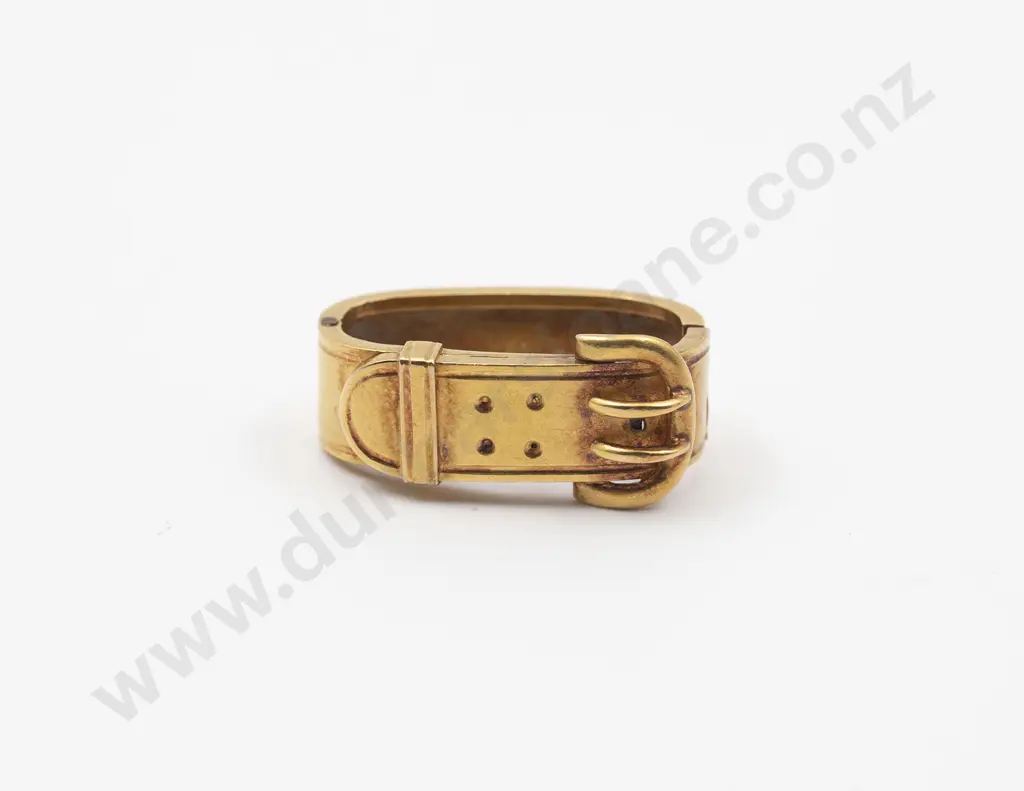 Edwardian 14ct Buckle Scarf Clip Image 1++