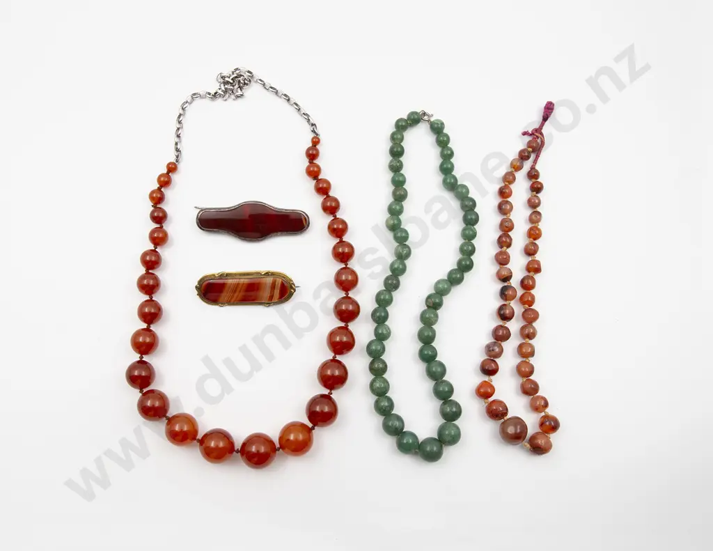 Three Vintage Bead Necklaces Image 1++