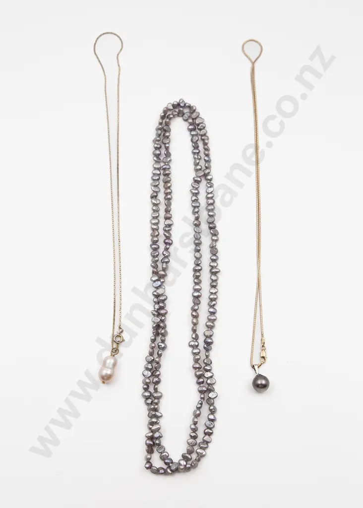 Two Pearl Pendants Image 1++