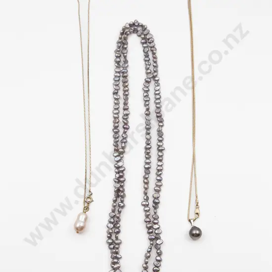 Two Pearl Pendants