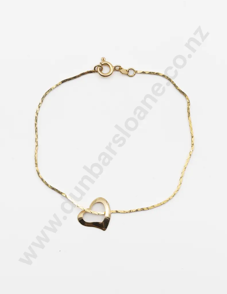 14ct Fine Rail Link Bracelet Image 1++