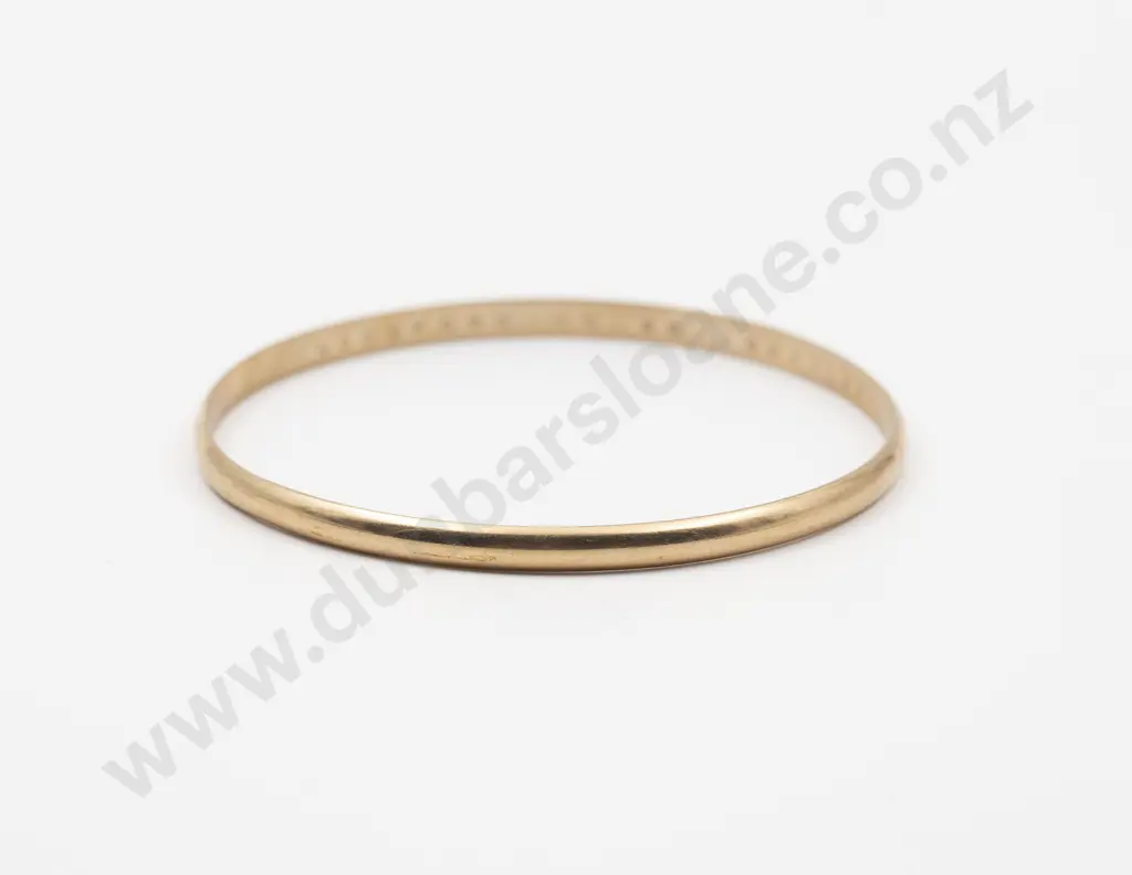 9ct Plain Bangle Image 1++