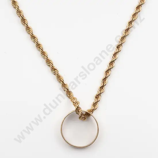 9ct Rope Twist Link Neck Chain