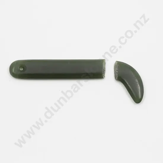 Greenstone Hockey Stick Pendant