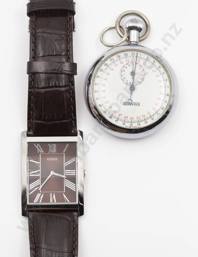 Guess Japan Mov't Gents Wrist Watch Image 1++