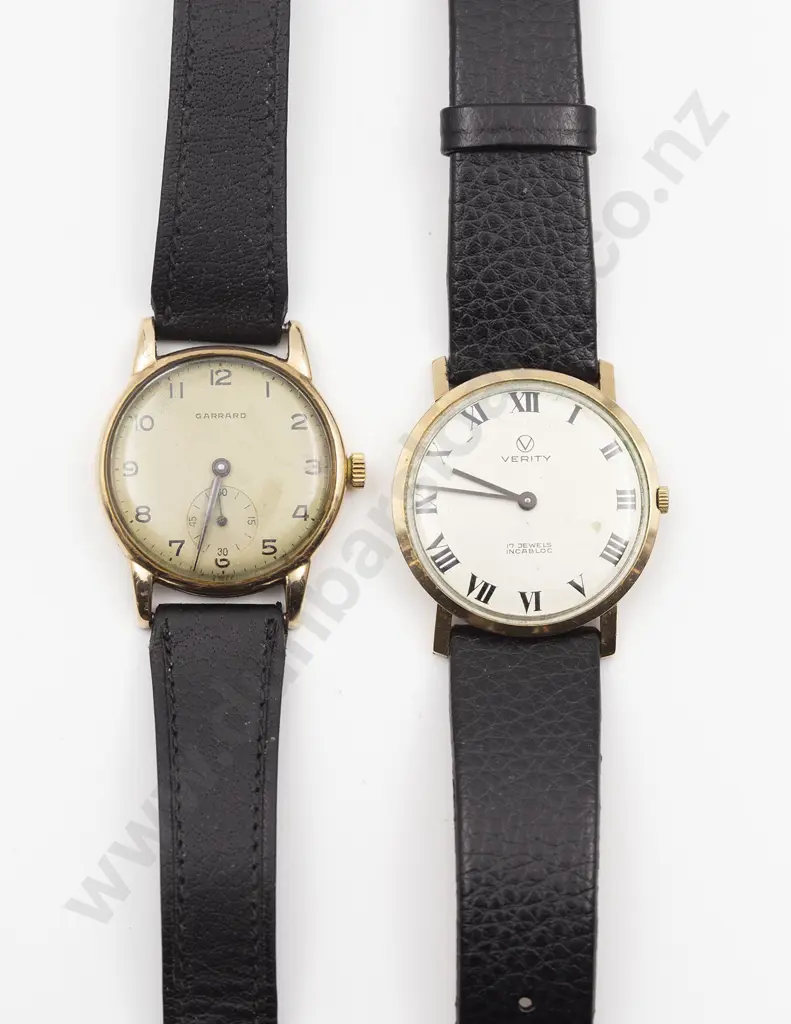 9ct Garrard Gents Manual Wind Wrist Watch and other Image 1++