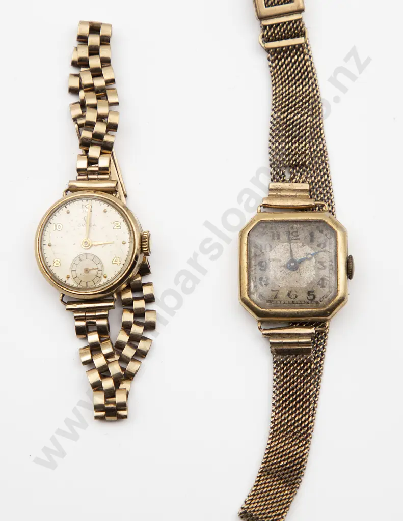 Omega All 9ct Ladies Wrist Watch Image 1++