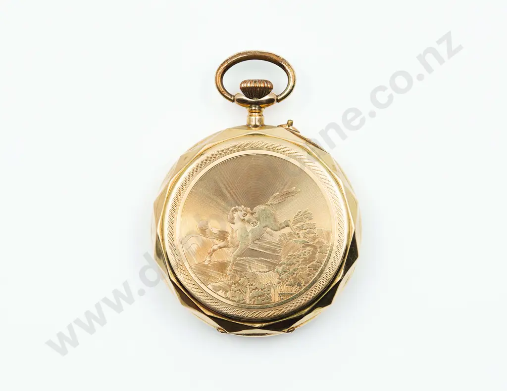 14ct Open Face Lever Wind Pocket Watch Image 1++