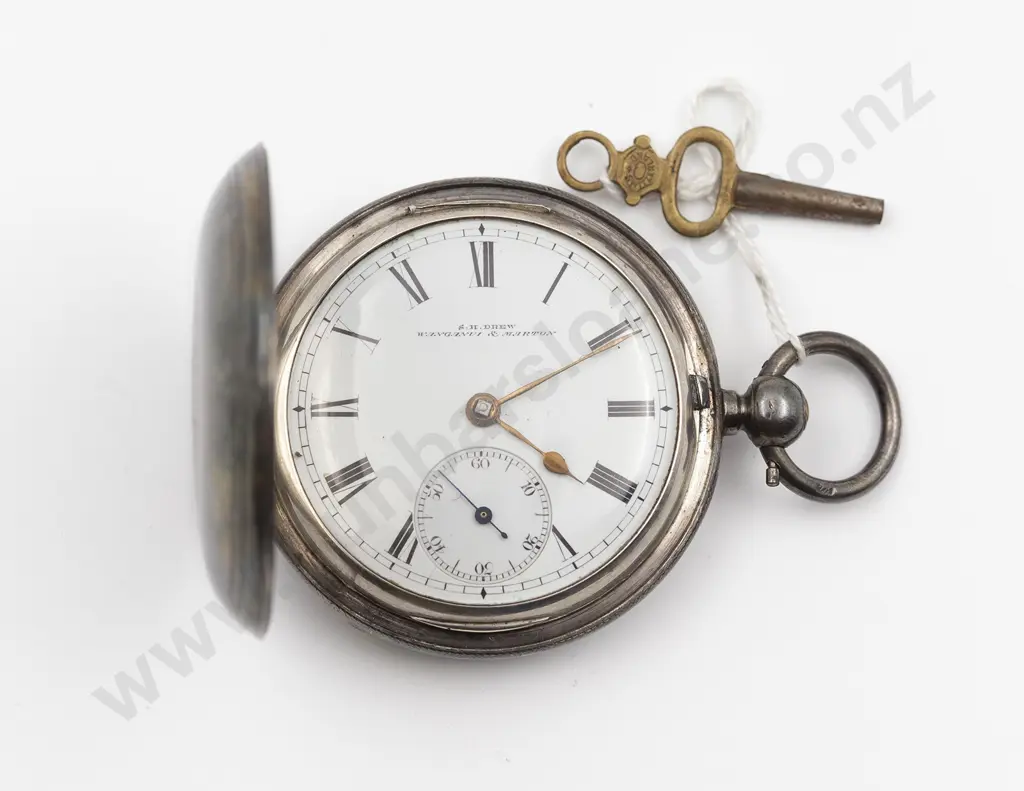 S/S Hunter Cased Pocket Watch Image 1++