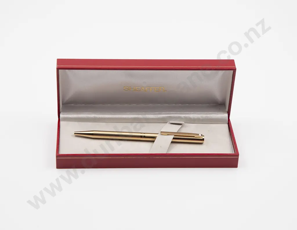 Boxed Sheaffer Gold Plated Ballpoint Pen Image 1++