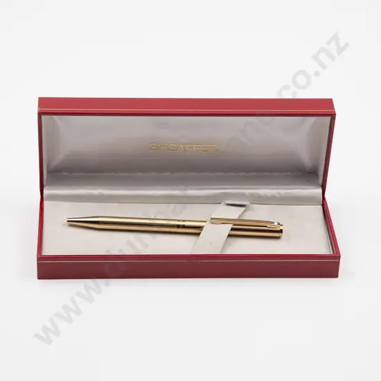 Boxed Sheaffer Gold Plated Ballpoint Pen