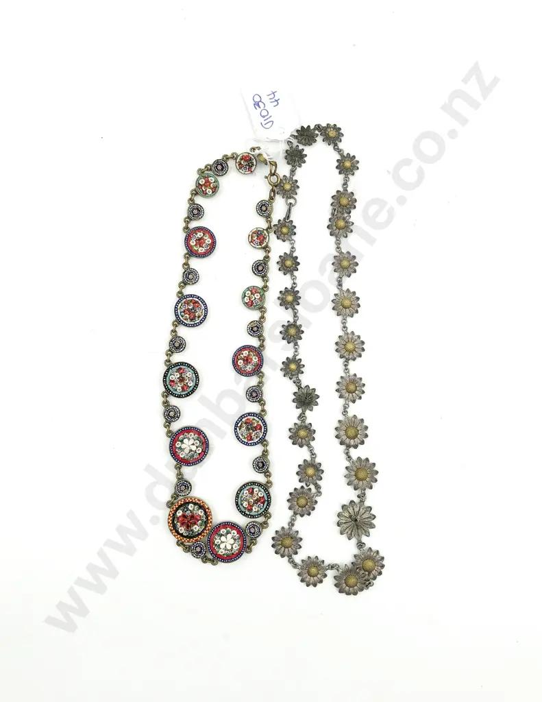Vintage Italian Micromosaic Necklace Image 1++