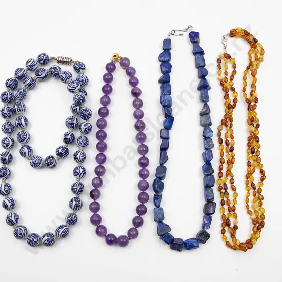 Four Bead Necklaces