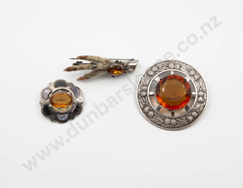 Three Various Scottish Kilt Brooches Image 1++