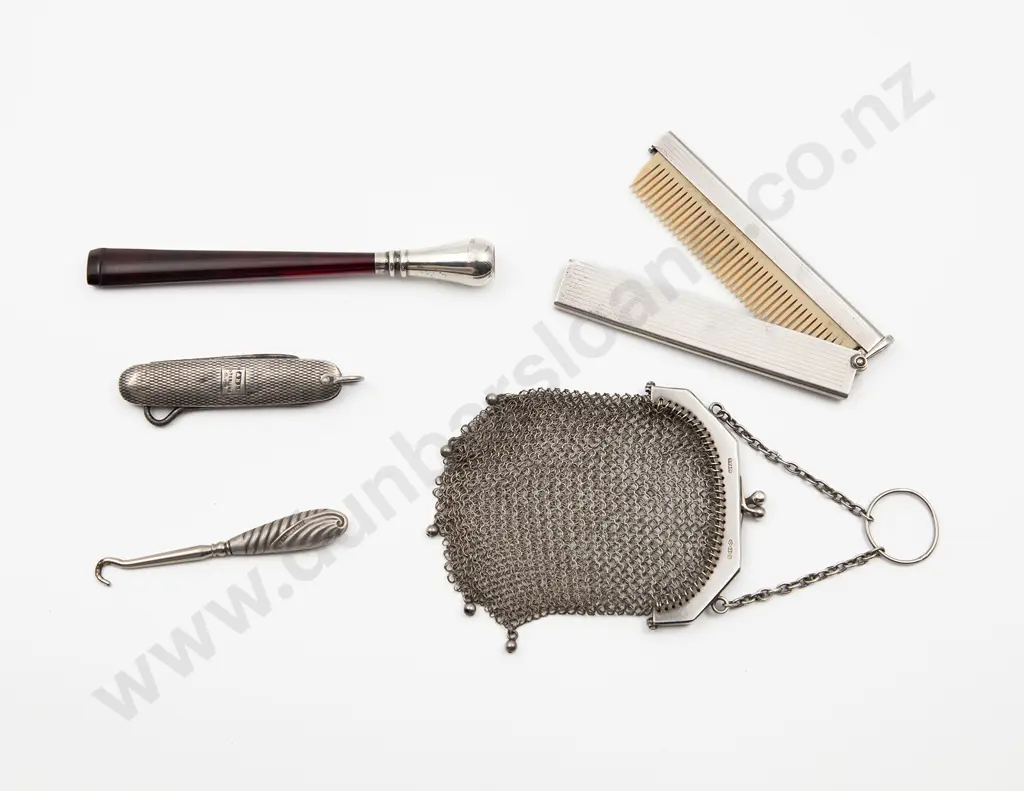 .925 Silver Mesh Purse Image 1++