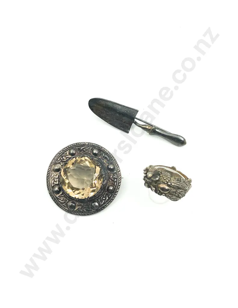 S/S Scottish Citrine Brooch Image 1++