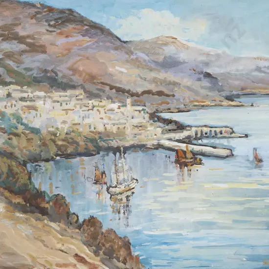 Blythe Fletcher (1890-1949) - European Harbour Scene
