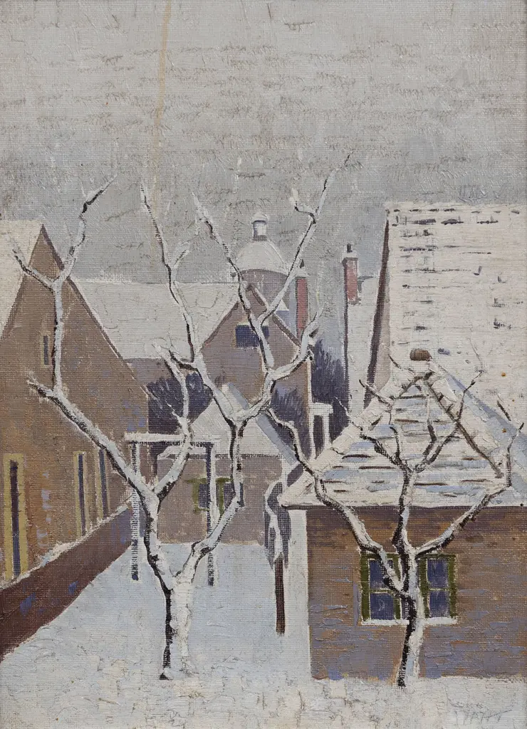 Harry Hugo Tombs (1874–1966) - Snow Scene Image 1++