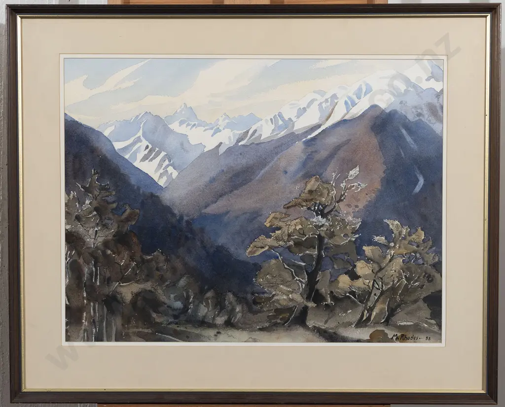 M. Rhodes - Spenser Mountains from Lewis Pass Image 1++