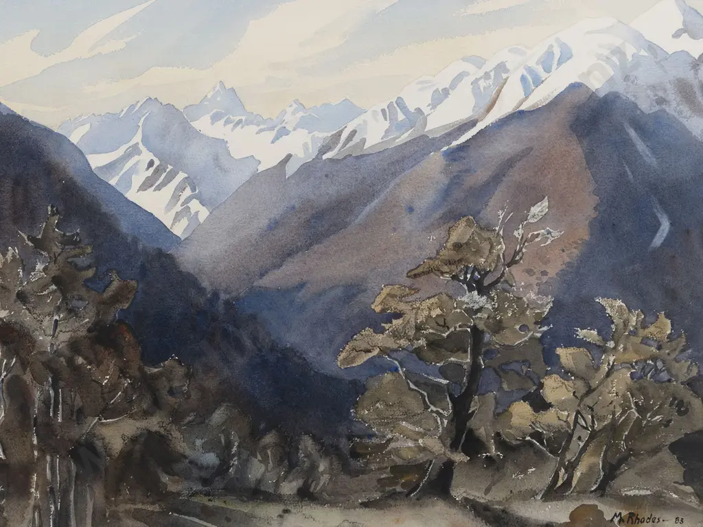 M. Rhodes - Spenser Mountains from Lewis Pass Image 1++