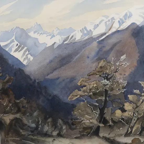 M. Rhodes - Spenser Mountains from Lewis Pass