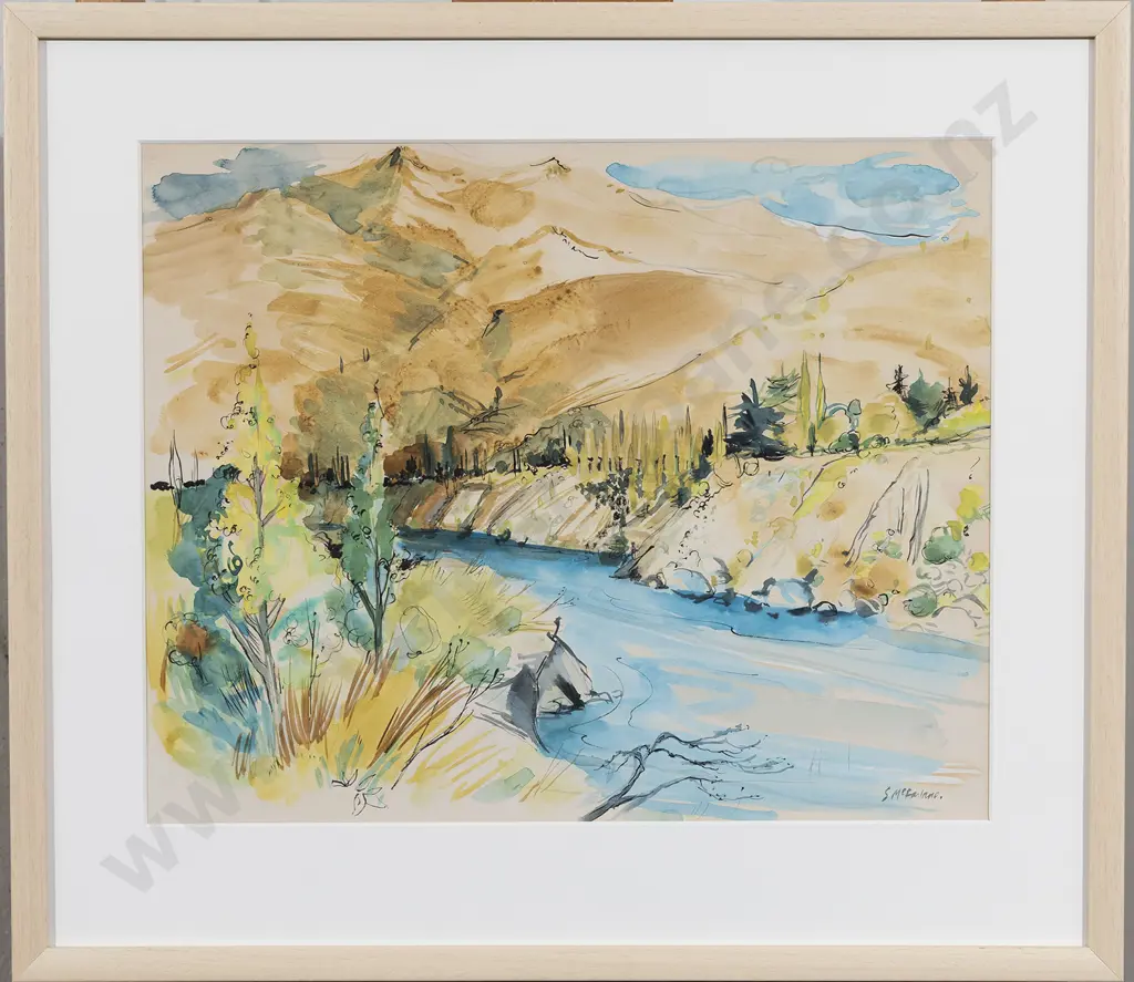 Shona McFarlane (1929 - 2001) - Untitled River Landscape Image 1++