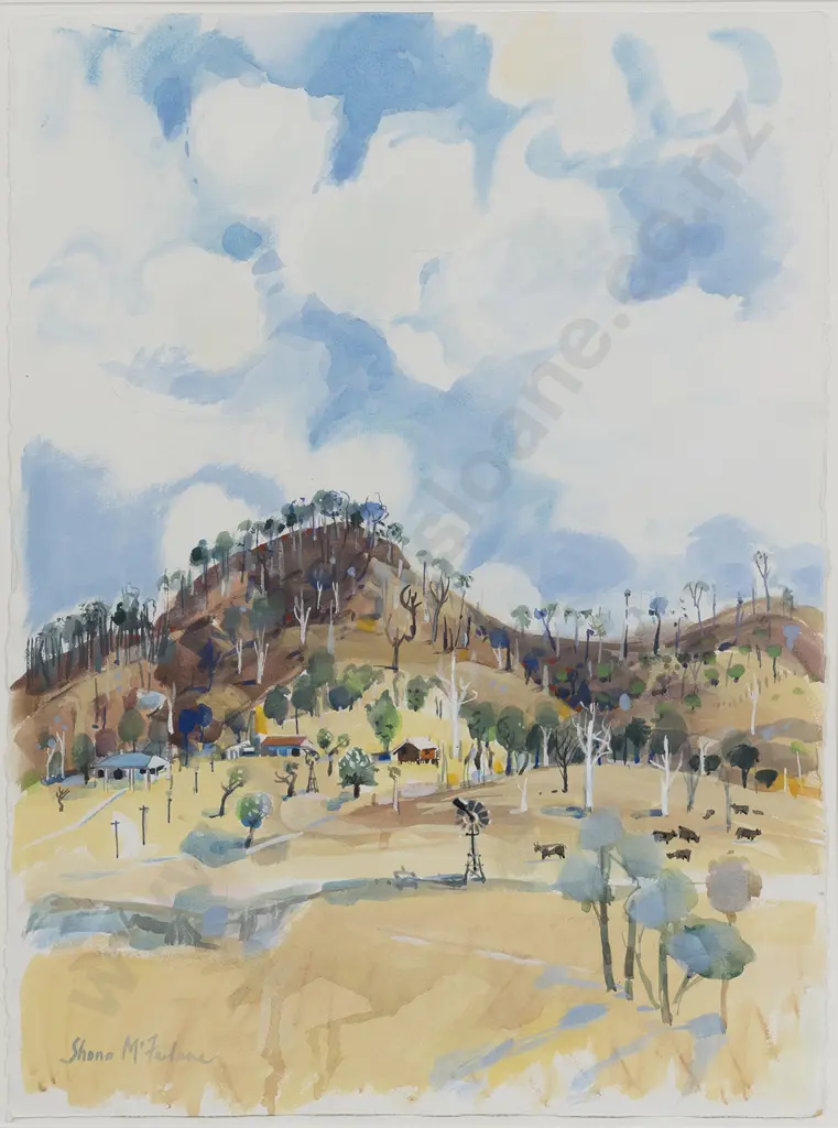 Shona McFarlane (1929 -2001) - Bau Desert N.S.W Image 1++