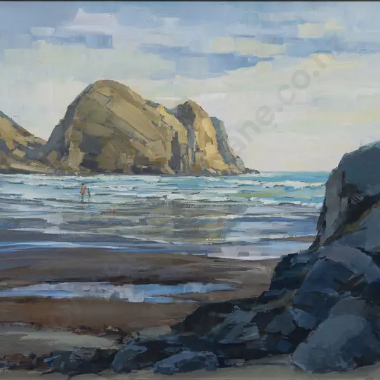 Basil Register (1911 - 2002) - Piha Beach