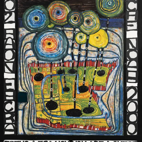 Friedrich Hundertwasser - You are a Guest of Nature Behave