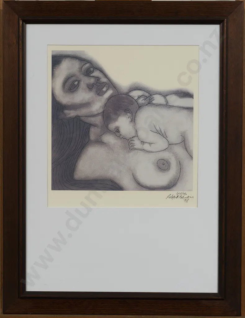 Robyn Kahukiwa (b. 1938) - Untitled (Mother and Child) Image 1++