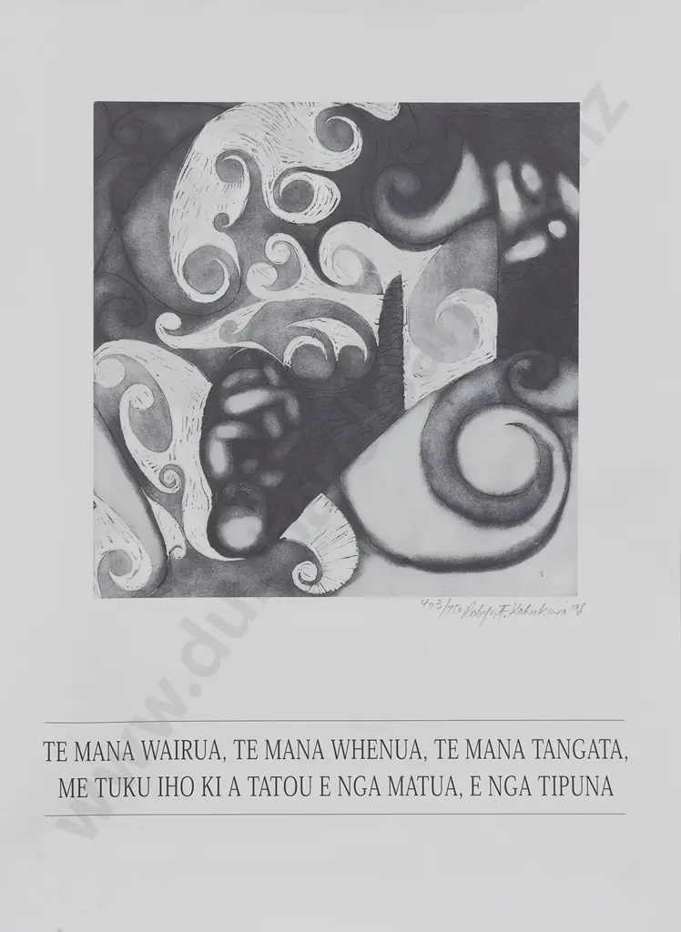 Robyn Kahukiwa (b1938) - Te Mana Wairua Image 1++