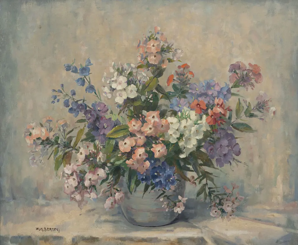 Hugo Berten (GERMAN 1894-1959) - Still Life of Flowers Image 1++