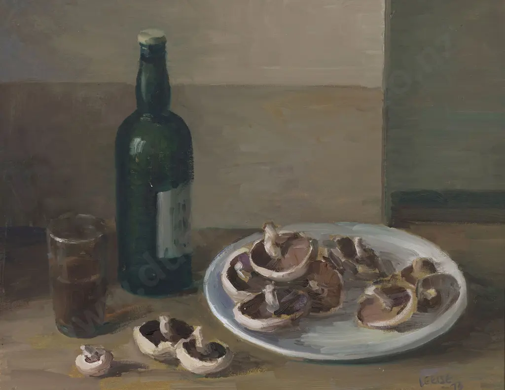 Ida G. Eise (1894-1978) - Still Life with Mushrooms Image 1++