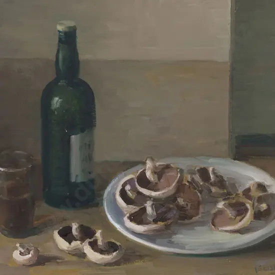 Ida G. Eise (1894-1978) - Still Life with Mushrooms