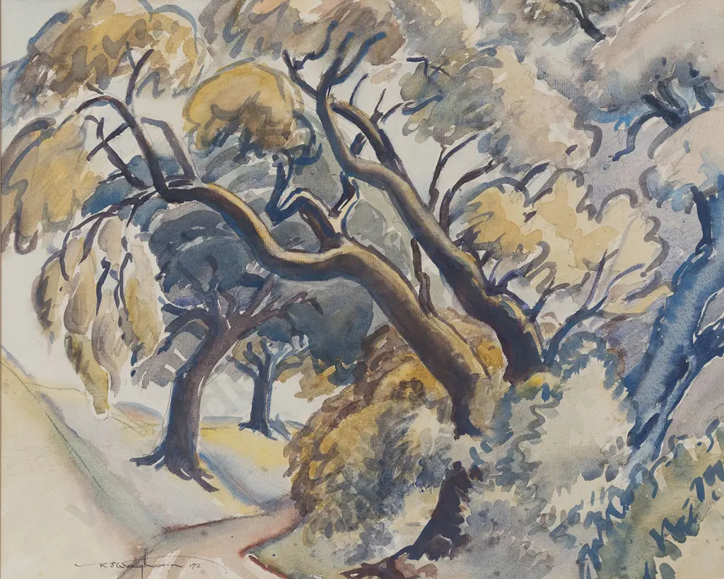 Reginald Waghorn (1898 - 1987) - Olive Grove Image 1++