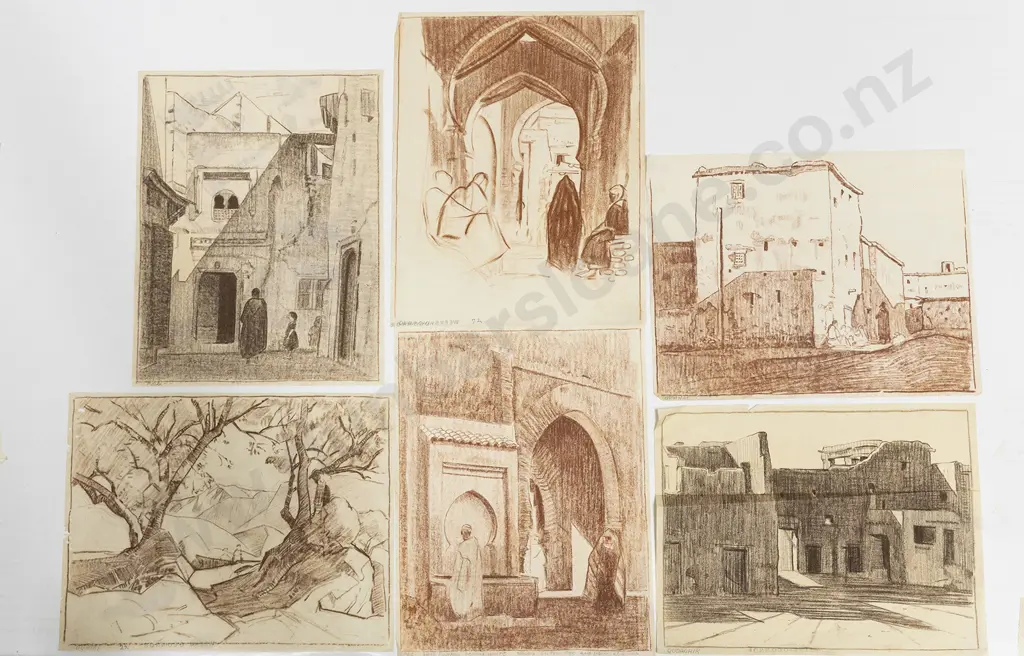 John Weeks (1888-1965) - Twelve North African Architectural Studies Image 1++