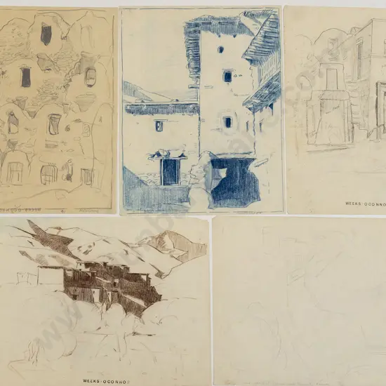 John Weeks (1888-1965) - Twelve Various North African Architectural Studies