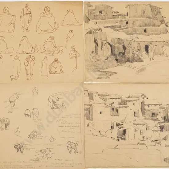 John Weeks (1888-1965) - Nine North African Architectural Studies