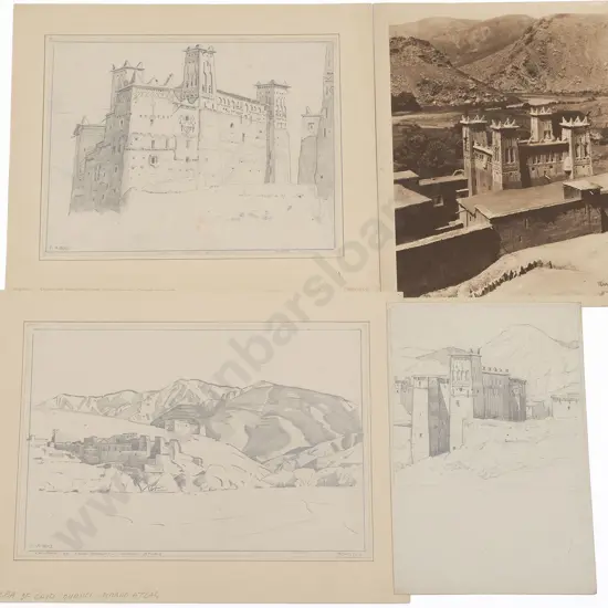 John Weeks (1888-1965) - Five Various Architectural Studies