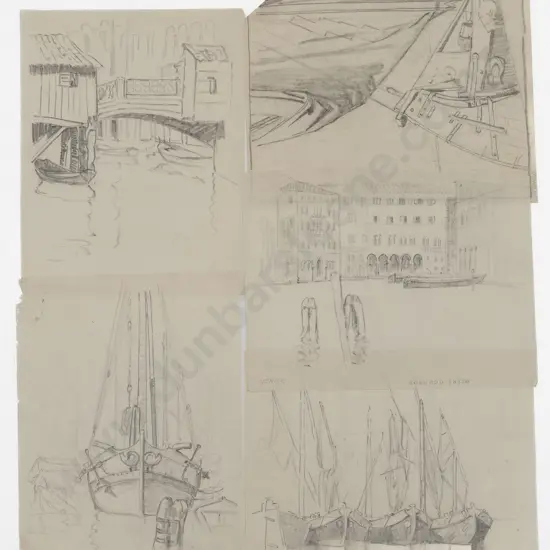 John Weeks (1888-1965) - Thirteen European Maritime Studies