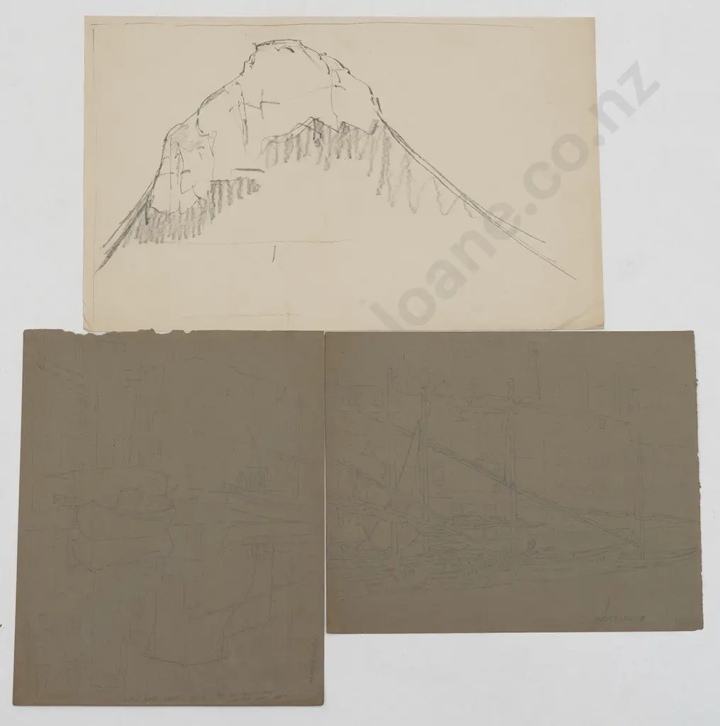John Weeks (1888-1965) - Seven Various Architectural Studies Image 1++