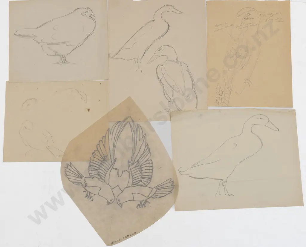John Weeks (1888-1965) - Eighteen Various Sketchbook Studies of Animals Image 1++
