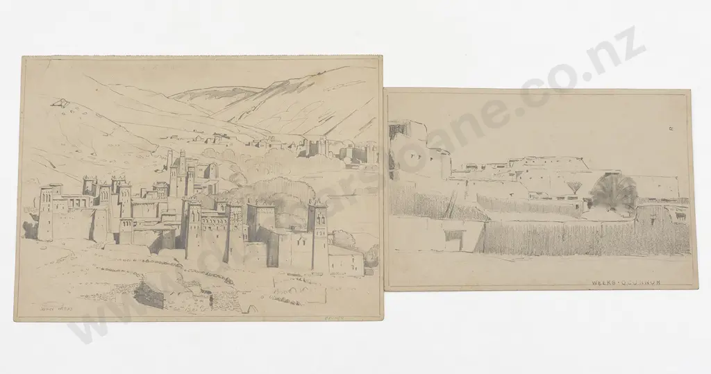 John Weeks (1888-1965) - Six Architectural Studies Image 1++