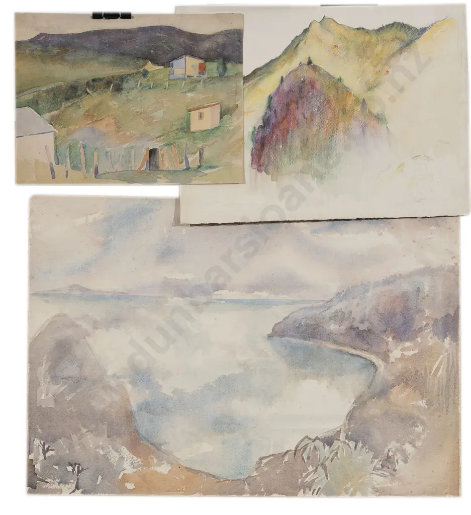 John Weeks (1888-1965) - Six Sketchbook Studies Image 1++