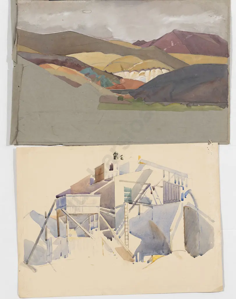 John Weeks (1888-1965) - Six Sketchbook Studies Image 1++