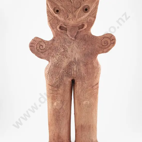 Maurice Bennett - Terracotta Standing Tiki Figure