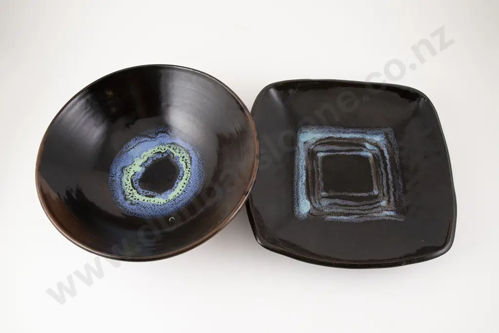 Two Shino Serving Dishes & Other Image 1++