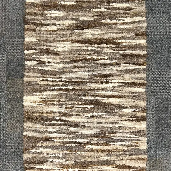NZ Hand woven and Spun Cobbled Wool Rug