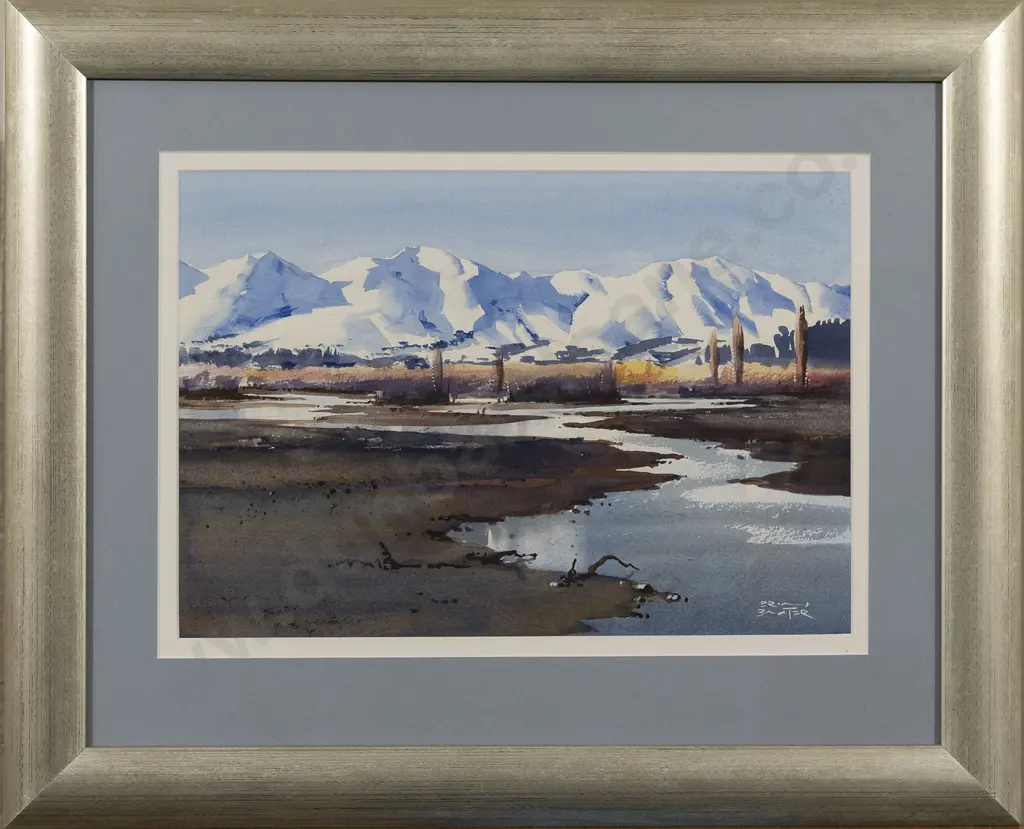 Brian Baxter (b 1940) - Untitled Watercolour Landscape Image 1++